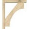 Ekena Millwork Westlake Block Rough Sawn Bracket w/ Offset Brace, Douglas Fir, 4"W x 20"D x 24"H BKT0402X20X24WTL05RDF - alternate 3